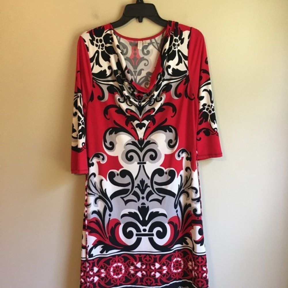 Madison medium red and black dress